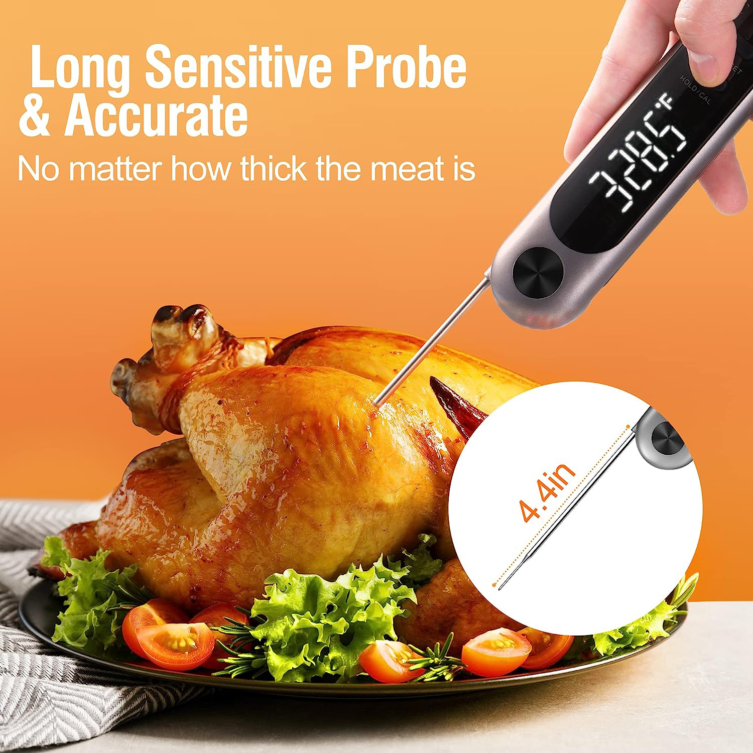 where do you put the meat thermometer in a turkey