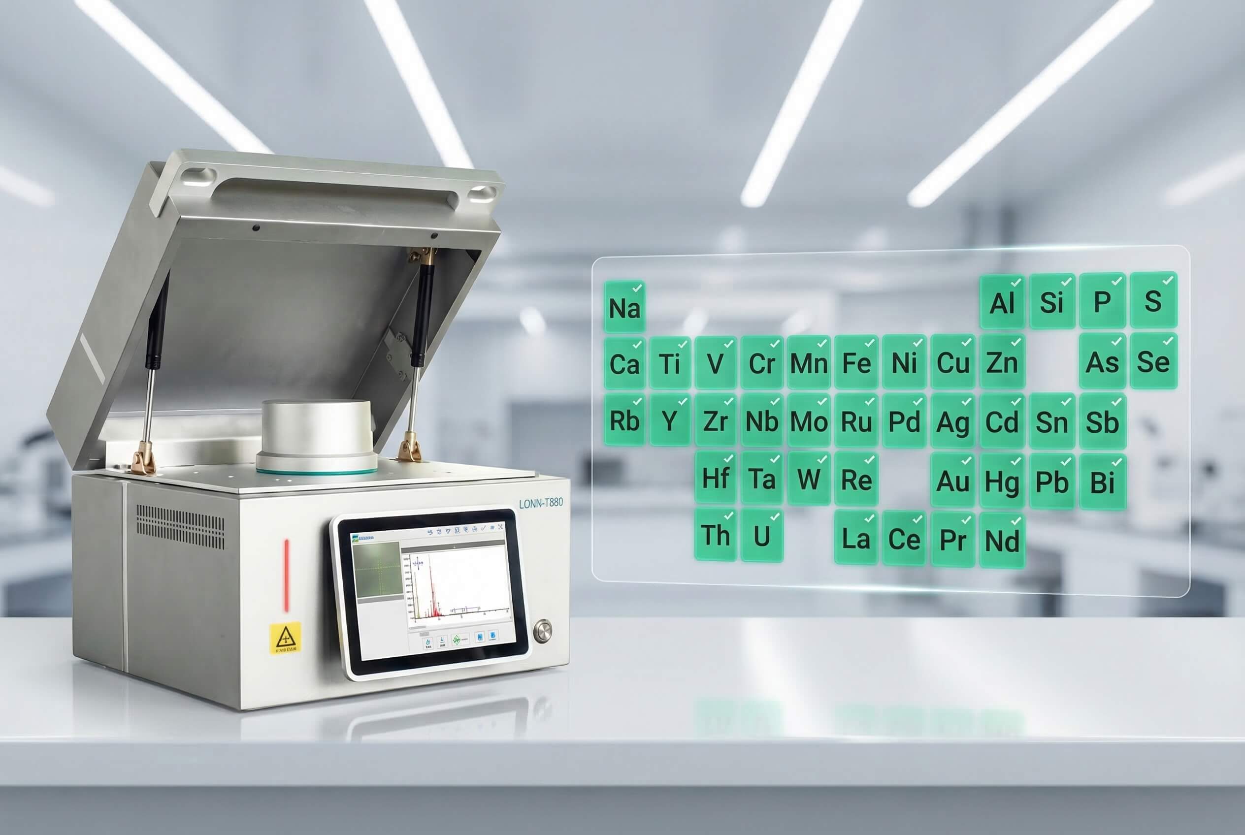 Rozsah merania prvkov T880