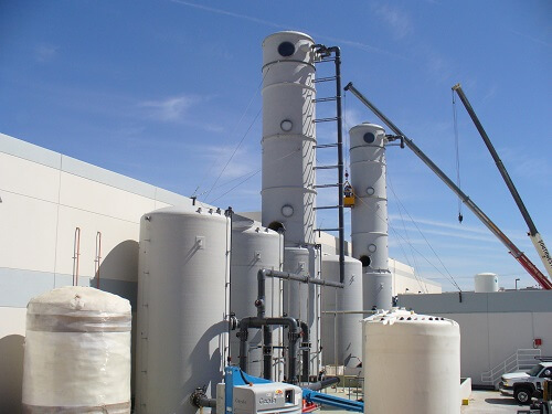 gas scrubbing tower